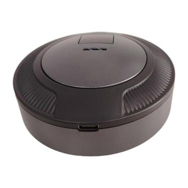 Imagem de XLWLLNJ Mini purificador de ar recarregável removedor de odor portátil purificador de ar 3 velocidades ajustável para sala de animais de estimação banheiro, Cinza