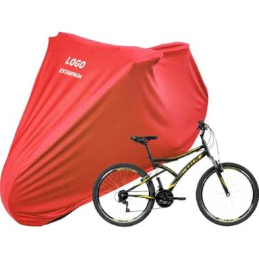 Imagem de Capa Tecido Para Bicicleta Caloi Andes 26 Urbana Aro 26 (Vermelho)