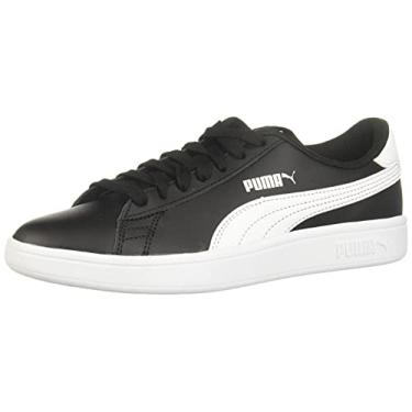 Imagem de Tênis Puma unissex Smash V2, Black/White, 12.5 Little Kid