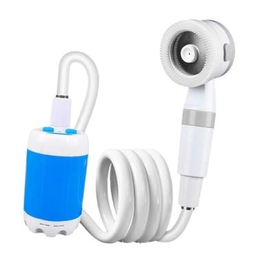 Imagem de UGPLM Chuveiro portátil Chuveiro elétrico ao ar livre Multiuso Bomba de chuveiro de viagem Chuveiro de acampamento para praia Plantas Rega Banho Viagem