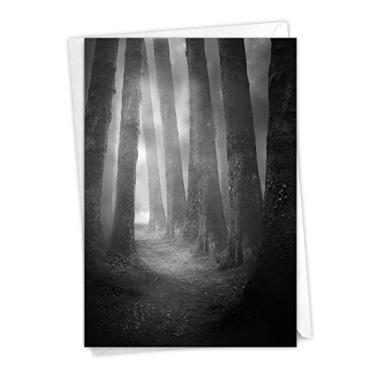 Imagem de The Best Card Company - Cartão de simpatia amorosa com envelope - Saudação inspiradora e religiosa de luto - Misty Woods C7167ISMG