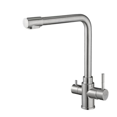 Imagem de Torneiras de cozinha com filtro, torneira purificadora, rotação de 360 graus, misturador de pia de água quente e fria, modos duplos, torneira de água potável, guindaste, A1127N