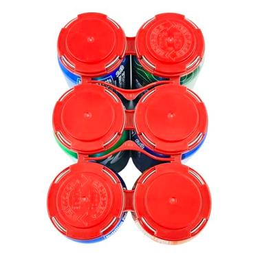 Imagem de Bits N Things Suporte de lata de cerveja reutilizável Snap Off | 100% plástico reciclado | Lata de 340 g ou 473 ml | Feito nos EUA | Enlatador de bebidas caseiras de cervejaria - Pacote com 20 (seis