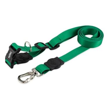 Imagem de Mood Pet Coleira Guia Mãos Livres Para Cães Cachorro Adestramento Passeio Porte Grande Médio Pequeno (Green, G)