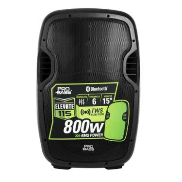 Imagem de Caixa De Som Ativa 800W 15 Polegadas Elevate 115 ProBass Com Bluetooth