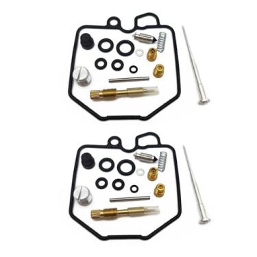 Imagem de Kit de reparo de carburador de motor de motocicleta parafuso de ar de junta de válvula de agulha para Honda CX500C 80-82 CX500D CX500 CB 500 C D 500C 500D (2 conjuntos)