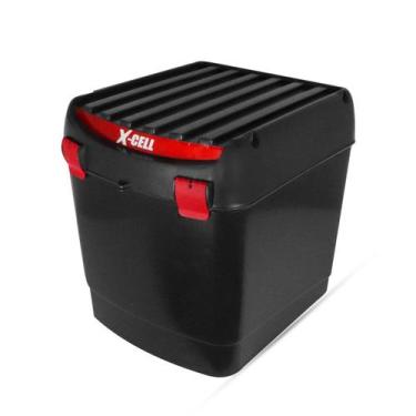 Imagem de Baú Bauleto Moto X-Cell 100L Entrega Transporte C/ Trava
