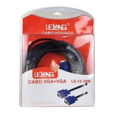 Imagem de Cabo Vga X Vga 30Metros Monitor Lcd Led Pc Projetor Lelong