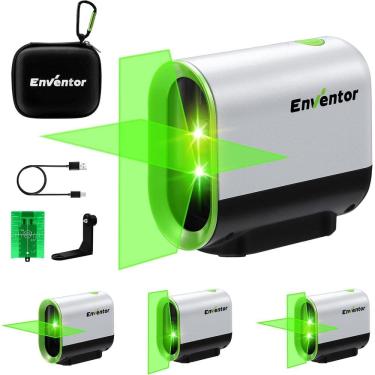 Imagem de Nível a laser Enventor Green 360° com autonivelamento com bateria