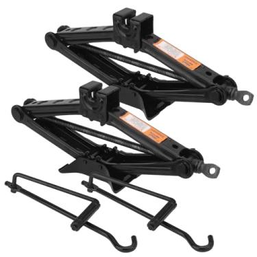 Imagem de GENHAKON Conjuntos De Macacos Tesoura De 2 Toneladas Para Carro, Macaco Tesoura Para Carro Com Manivela, Ferramenta De Reparo Portátil Resistente À Ferrugem Para Automóveis, Suv, Trailers, Peruas, P