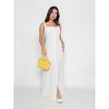 Imagem de Vestido Feminino Longo Com Alcinhas e Bojos Casual - SML Fashion, Mulh
