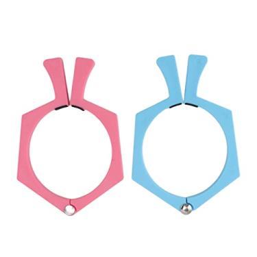 Imagem de GRCFUMO Braçadeira de copo de sublimação de 2 unidades, ferramenta de pinça de copos de sublimação antiderrapante, ferramentas de aperto de papel de prensa térmica de embrulho (Rosa e blu)