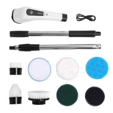 Imagem de QANYEGN Elétrico Spin Scrubber sem fio, escova de limpeza sem fio, escova de limpeza de chuveiro de energia inteligente ajustável portátil 25W para carro de piso de azulejo de