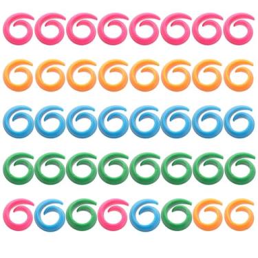 Imagem de heyous 50 organizadores de fios 35 x 25 x 19 mm protetor de carretel de silicone misto de cor adequada para linha de máquina de bordar