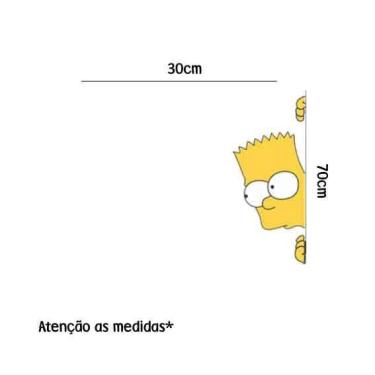 Imagem de Adesivo Para Porta Bart Simpson