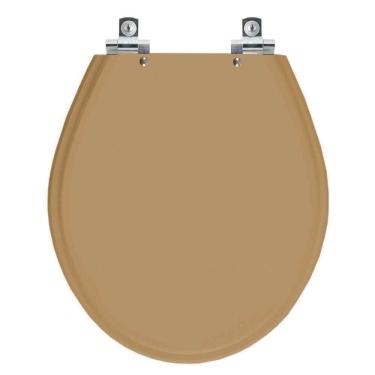 Imagem de Assento Sanitário Soft Close Ravena Bege Castor Para Vaso Deca