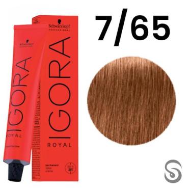 Imagem de Schwarzkopf Igora Royal Coloração 7/65 Louro Médio Marrom Dourado 60ml