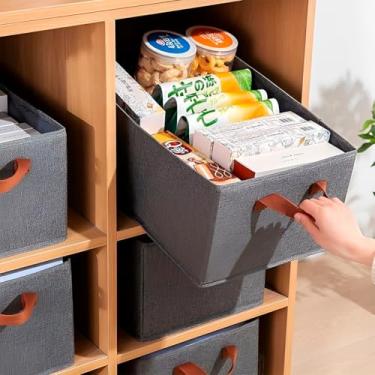 Imagem de Caixa Organizadora Retangular Dobrável, 47x28x20cm, Material em Nylon e Poliéster, para Guarda-Roupa