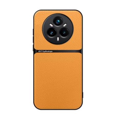 Imagem de Kepuch Capa para Realme 14 Pro+ 5G - Litchi Grano Case Placa de Metal Embutida - Pornográfico