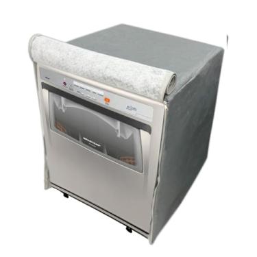 Imagem de CAPA PARA LAVA LOUÇA BRASTEMP 8 SERVIÇOS IMPERVEÁVEL FLEX (Cinza)