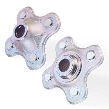 Imagem de M MATI Cubo de roda do eixo traseiro esquerdo e direito para Yamaha Big Bear 400 2x4 YFM400 2000 2002-2004 Big Bear 400 4x4 YFM400 2000-2006 2HR-25383-01-00 5FU-F5377-11-00