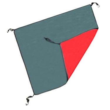 Imagem de Dynwave Tampa de proteção superior de tenda de 3 a 4 pessoas de barraca instantânea fácil de usar alcatrão multifuncional à prova d'água para caminhada ao ar, Verde Vermelho