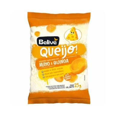 Imagem de Salgadinho de Queijo Sem Glúten Sem Leite com Vitaminas BeLive  25g