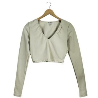 Imagem de Blusa Colcci Gola V Bege Taupe Feminina-Feminino