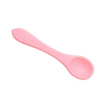 Imagem de Colher Infantil De Silicone Papinha Introdução Alimentar Anatômica Tra