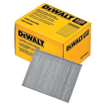 Imagem de DEWALT Finish Nails, 2-1/2-Inch, 16GA, 2500-Pack (DCS16250)
