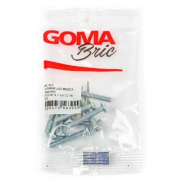 Imagem de Kit Parafuso Rosca Máquina Goma Cp 3/16`` x 1.1/4`` 10 Peças