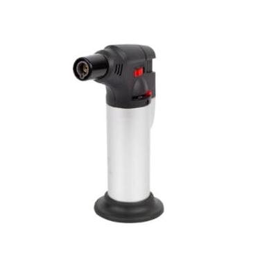 Imagem de Mini Maçarico Portátil a Gás, Acendimento Automático, 12,5cm x 7cm, Regulagem de Chama, 70g
