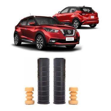Imagem de Par Batente Suspensão Traseira Nissan Kicks 2016 2017 2018 - QualyKits