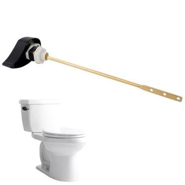 Imagem de Hibbent Alavanca de descarga de tanque de vaso sanitário de substituição compatível com TOTOTHU004-CP Trip Lvr para ST701, CST854, alça de descarga de vaso sanitário, alavanca de viagem de vaso sanitário, alça de reparo de vaso sanitário, preto fosco