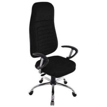 Imagem de Cadeira Presidente Com Espaldar Alto Linha Blenda Preto - DESIGN OFFIC