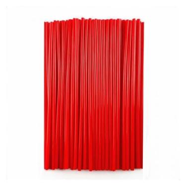 Imagem de jininshengxindianzi 72 Pieces/Bag Off-road Vehicle Motorcycle Universal Spokes Decorative Steel Wire Hub Spoke Sleeve Mountain Bike Spoke Sleeve(Red 72pieces)