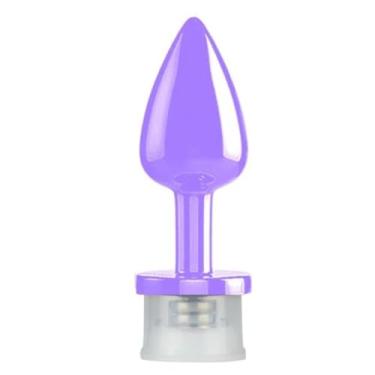 Imagem de Plug Anal De Led Pequeno Iniciantes e Fantasias Íntimas Relaxamento e Prazer Estimulação Visual [ROXO] PLD