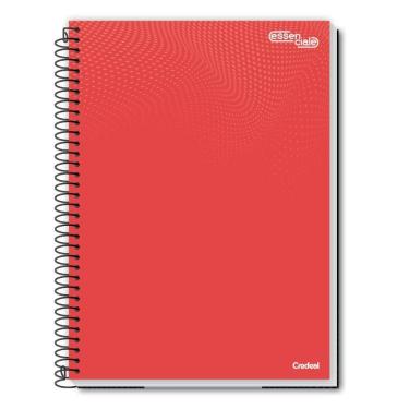 Imagem de Caderno Espiral Universitário A4 10 Matérias 160 Folhas Essenciale Credeal Vermelho