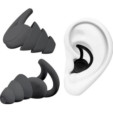 Imagem de Abafador de Ruídos até 33db Redutor de Som Protetor Auditivo Auricular Tampão Sonoro Confortável Reutilizável Ideal para Dormir Estudar Natação (Preto, Tamanho único)