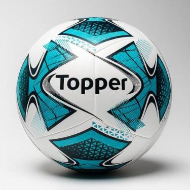 Imagem de Bola de Futebol de Campo Topper Slick 22 TechFusion, Branco, Verde e P