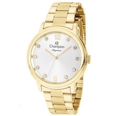 Imagem de Relógio Champion Feminino Dourado Fosco Cn28437h
