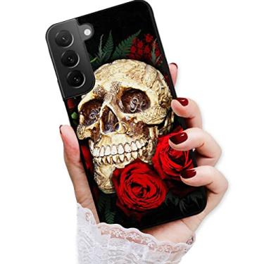 Imagem de Para Samsung A35, para Samsung Galaxy A35 5G, capa traseira macia protetora durável, HOT12455 caveira rosa gótica 12455