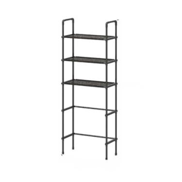 Imagem de Prateleira Organizadora Banheiro e Lavanderia Suporte Organizador Maquina de Lavar ou Banheiro(Preto,1 Peça Suporte de Banheiro)