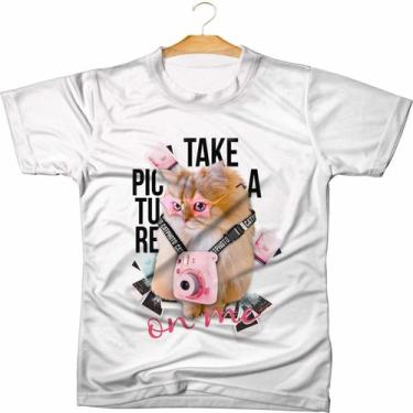 Imagem de Camiseta Personalizada Tumblr Gato - 03 - MAHALO CAMISETAS, Branco, MA