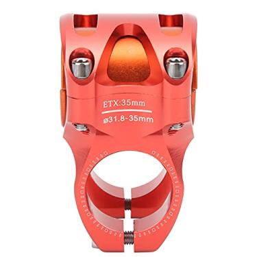 Imagem de CANSUCC 31.8mm 35mm Bike Handle Stem Riser Short Handle Stem Liga de alumínio Bicicleta Stem para Mountain Bikes Road Bikes Fácil Instalação Durable Lightweight Antiskid Design (S35 Vermelho)