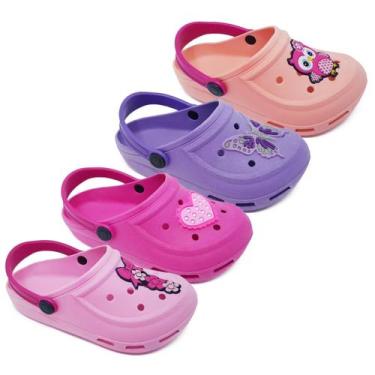 Imagem de 4 Pares Sandália Babuche Infantil Estampas Menina Menino K10 - FABRICA