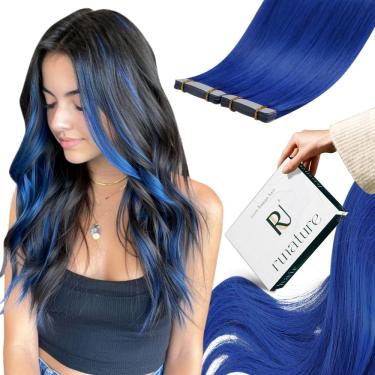 Imagem de Fita adesiva em extensões de cabelo runature Human Hair 22 cm 25 g 10 unidades