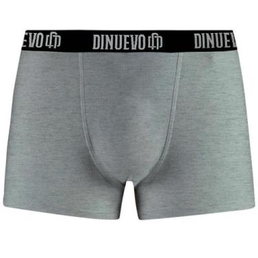 Imagem de Cueca Box Boxer Preta Em Algodão Macio Di Nuevo, Cinza claro, G