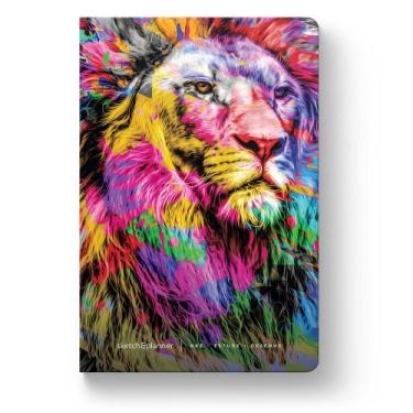 Imagem de Sketch &amp Planner - The Lion Colorida - Maquinaria Editorial