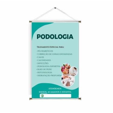 Imagem de Banner pronto Podóloga BA 294 medida 45x70 cm arte pronta